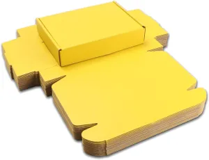 Yellow Shipping Packaging MEIANJU Hard Corrugated Cardboard Shipping Boxs Gift Wrap Box for Bridesmaid Proposal,Invitations, Wedding,Christmas,Anniversary with Lids Anti-Impact Suitable E-Commerce