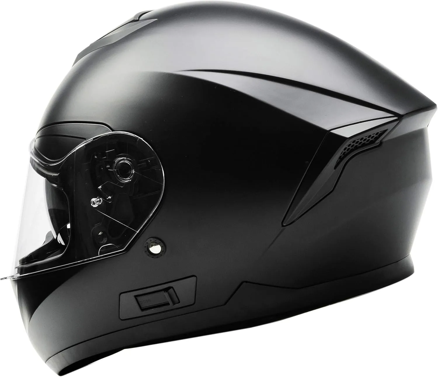 YEMA Helmet Motorcycle Full Face Helmet DOT Approved - YEMA YM-831 Motorbike Street Bike Racing Crash Helmet with Sun Visor for Adult, Men and Women - Matte Black,Small