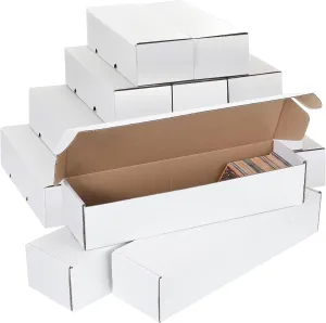 Yexiya 800 Count Storage Box Card Holders for Trading Cards Sports Note Collector Box Trading Note Organizer for Gaming Sports Collecting(6 Pcs)