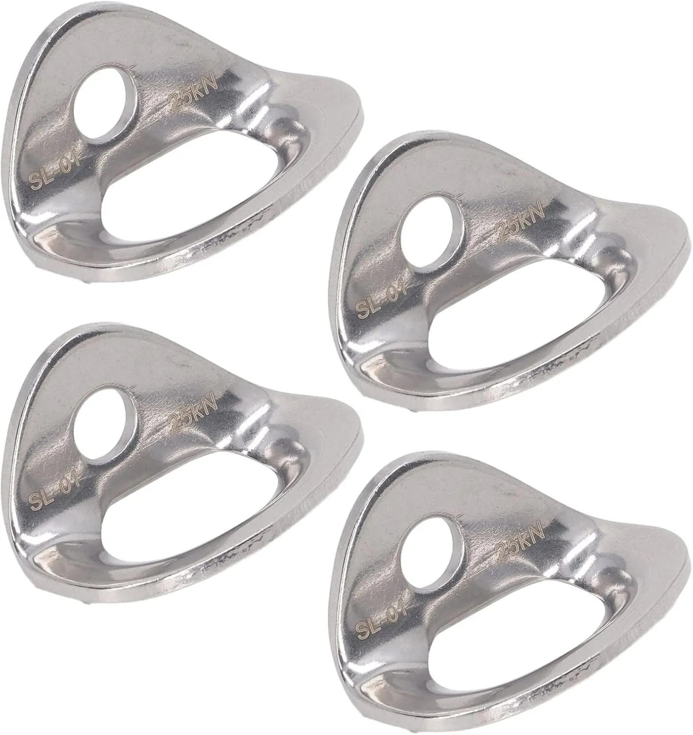 Ymiko Climbing Wall Holds, Stainless Steel Climbing Hanger with 10Pcs Screw/Fastener Hanger for Cave Exploration Engineering