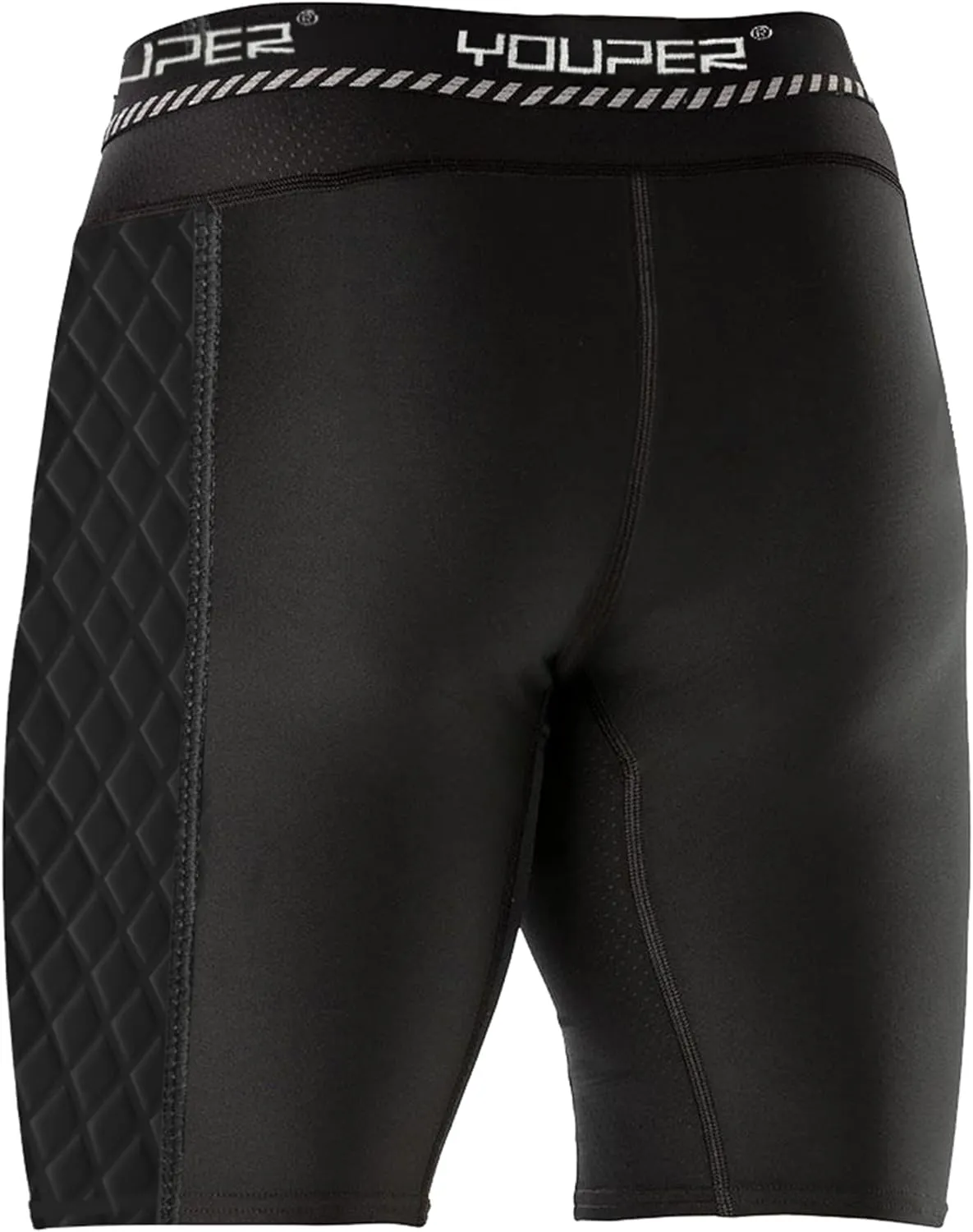 Youper Adult Elite Compression Padded Sliding Shorts w/Protective Athletic Cup for Baseball, Football