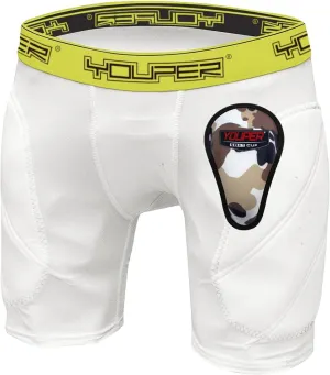 Youper Boys Youth Padded Sliding Shorts with Soft Protective Athletic Cup for Baseball, Football, Lacrosse
