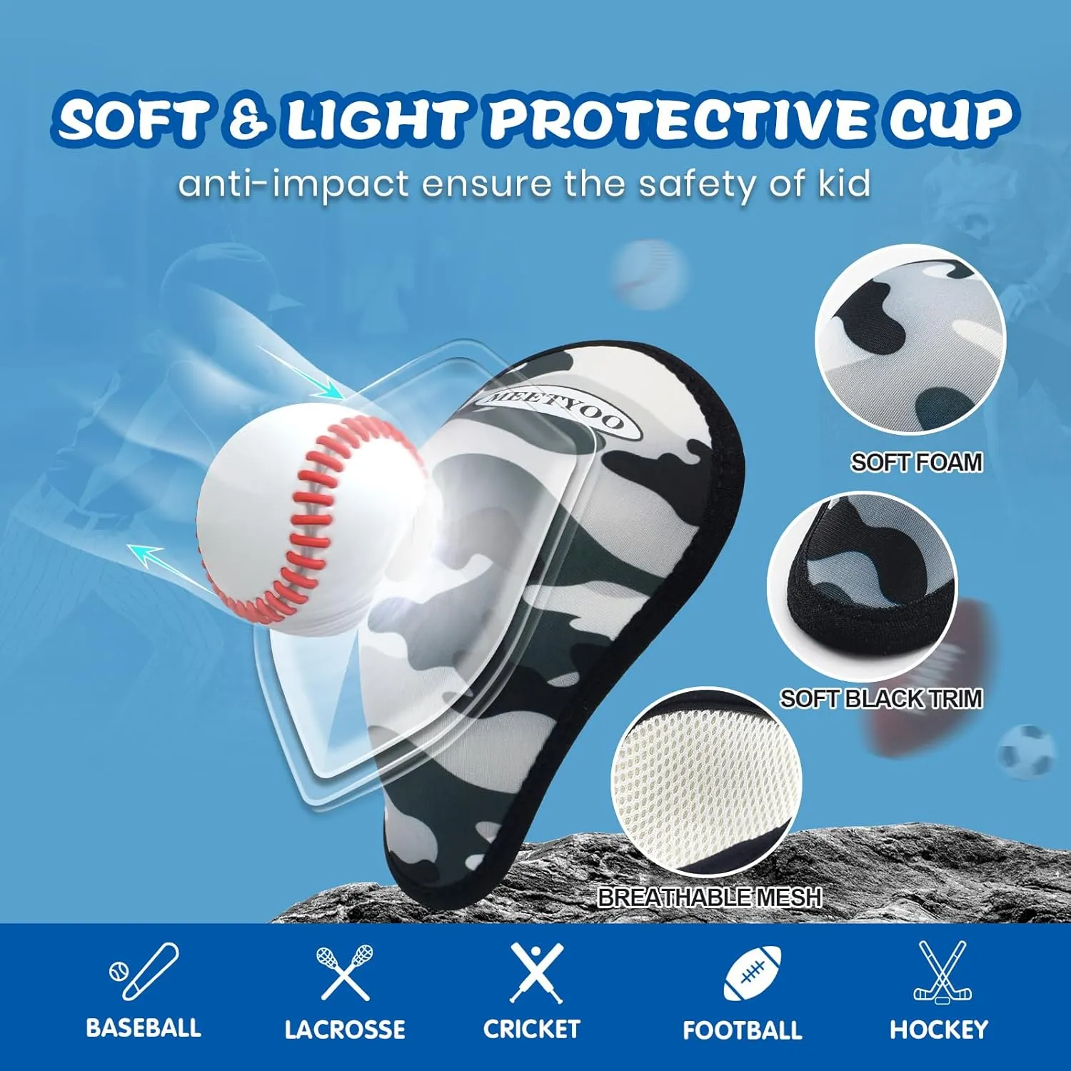 Youth Boys Athletic Compression Sliding Shorts with Soft Cup Pocket for Baseball Football Lacrosse Hockey
