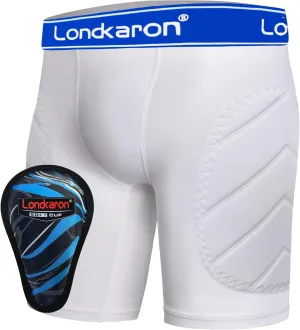 Youth Boys Padded Sliding Shorts with Soft Protective Cup for Baseball & Football