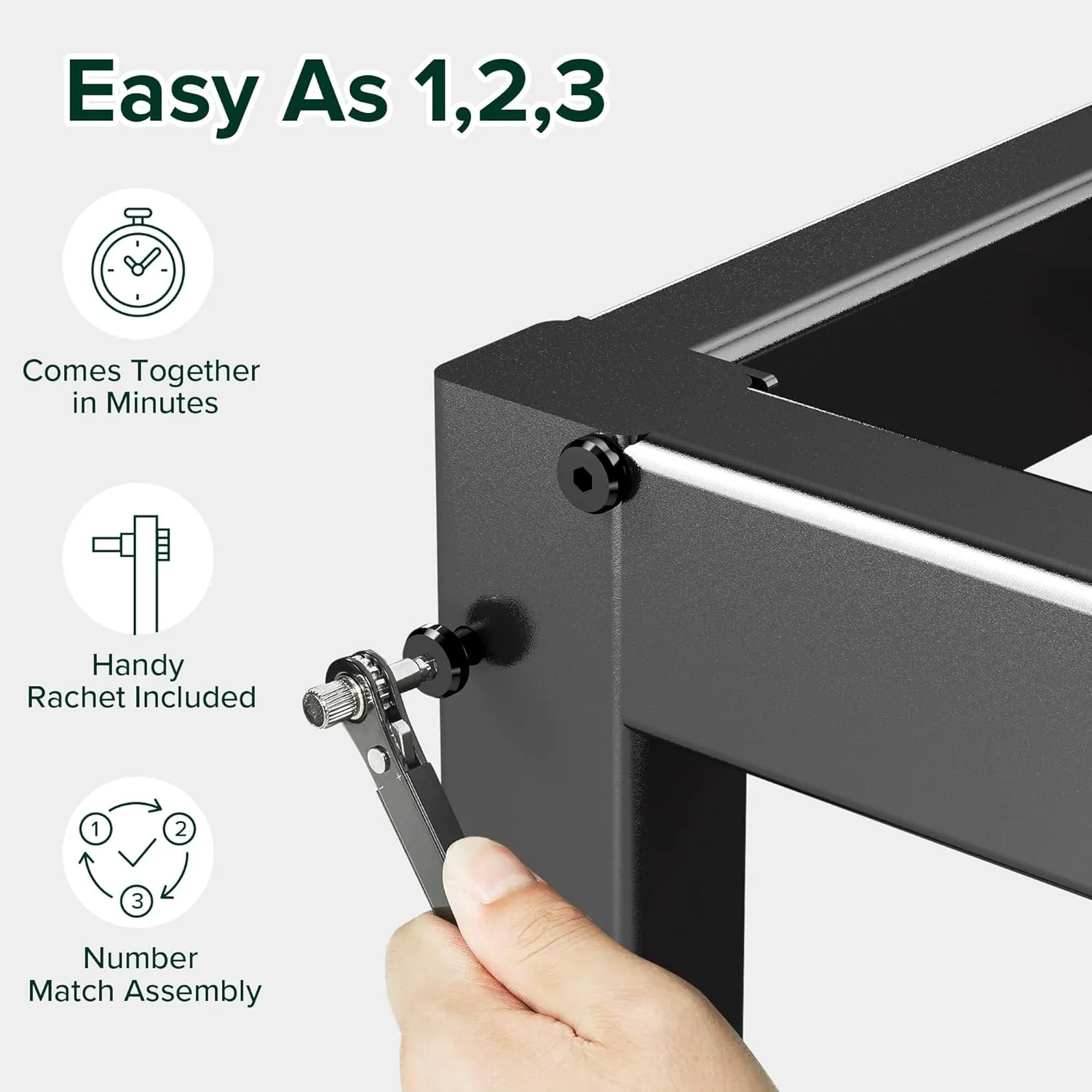 ZINUS 14 Inch Elias Metal Platform Bed Frame, Steel Support, No Box Spring Needed, Easy Assembly, Twin