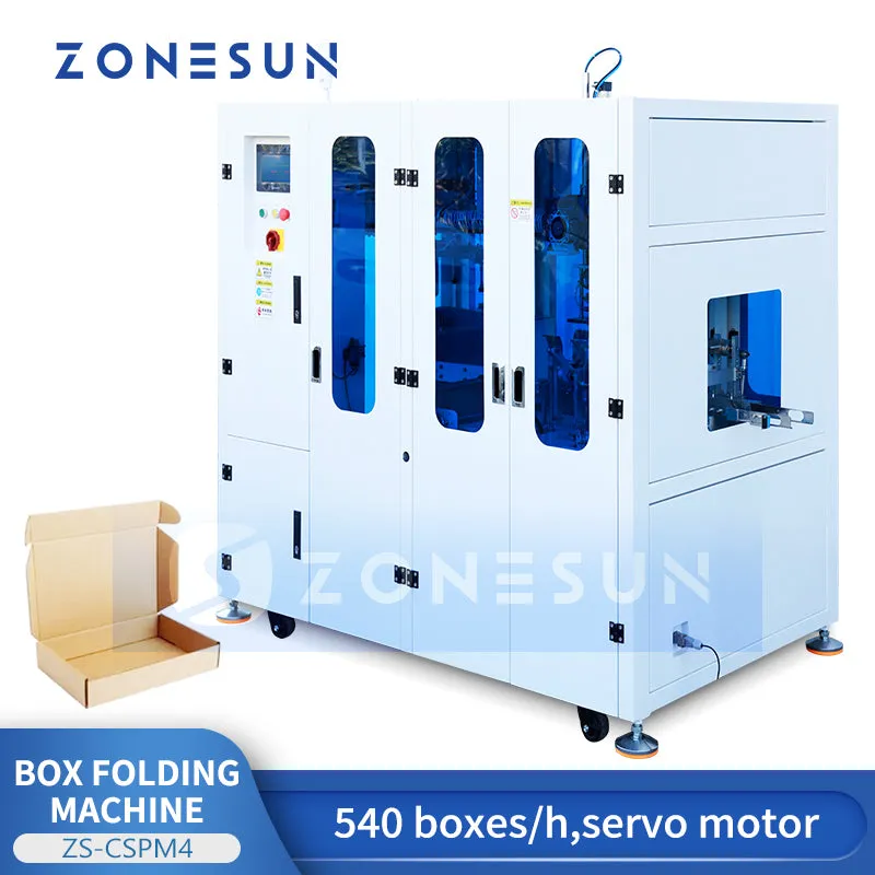 ZONESUN ZS-CSPM4 Fully Automatic Aircraft Box Folding Machine Carton Packaging Equipment