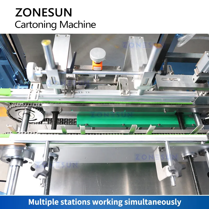 ZONESUN ZS-KW080 Box Folding Machine Top Loading Cartoner