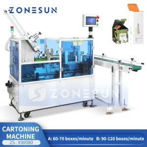 ZONESUN ZS-KW080 Box Folding Machine Top Loading Cartoner