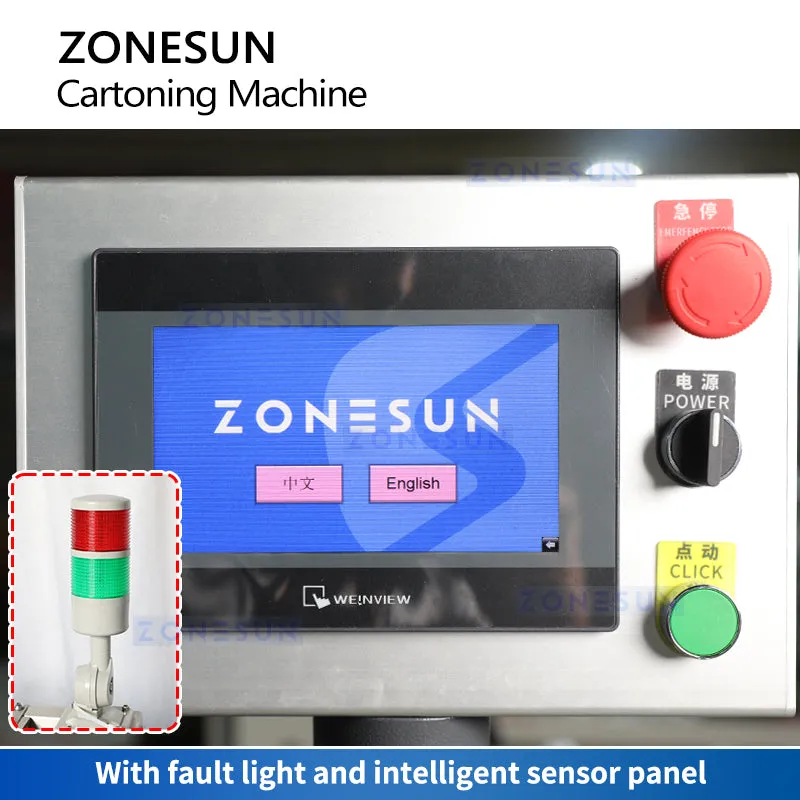 ZONESUN ZS-KW080 Box Folding Machine Top Loading Cartoner