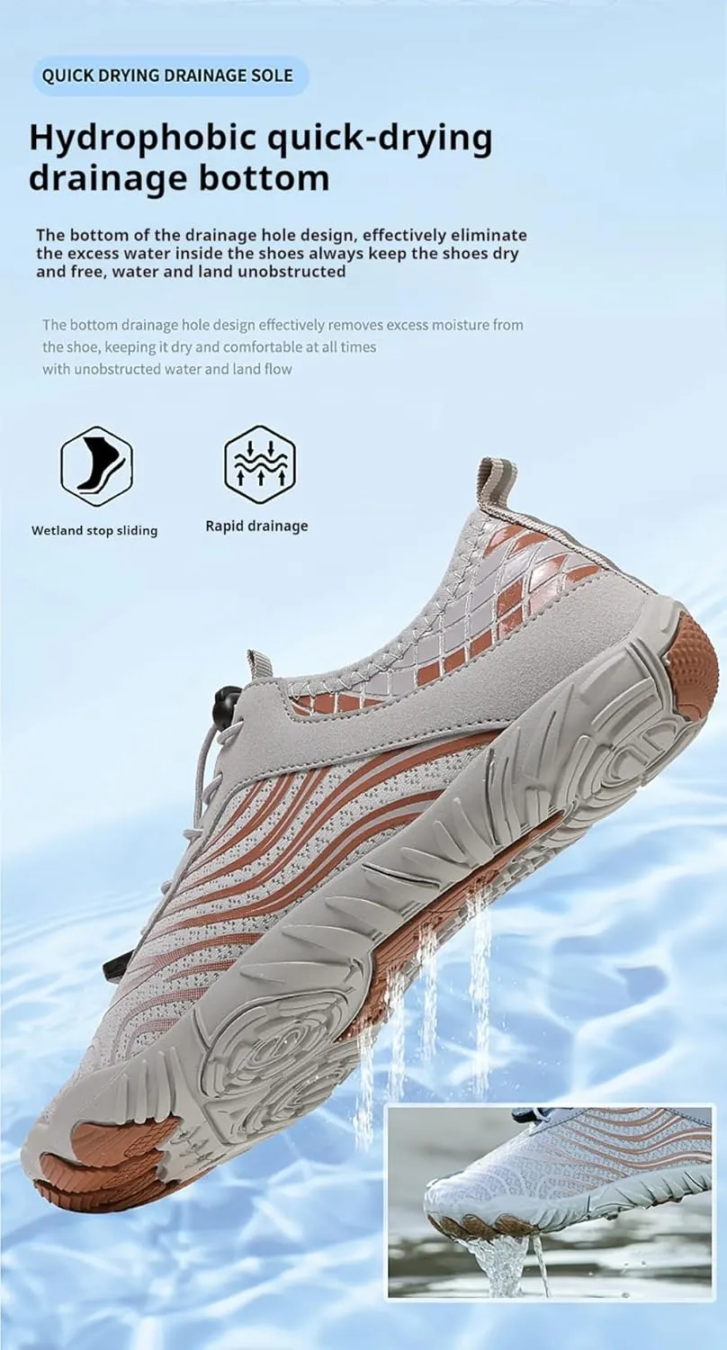 Zureto Grounding Shoes, Grounding Shoes with Copper, Hike Barefoot Footwear Waterproof Trail Running Women Mens